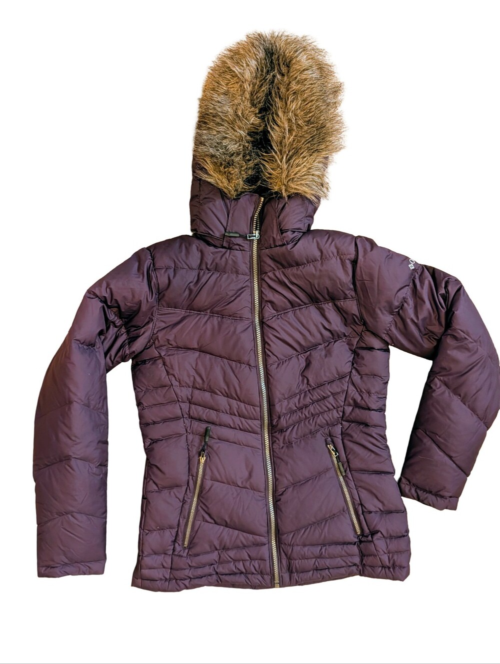 NWOT Columbia Stepstone Pass Puffer Jacket Wind Water Resistant Mid Length S